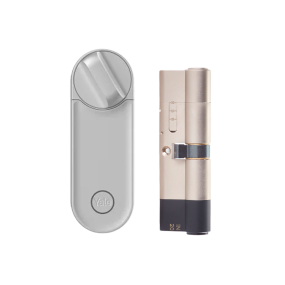 Yale Linus L2 Smart Lock & Adjustable Cylinder Set - Silber