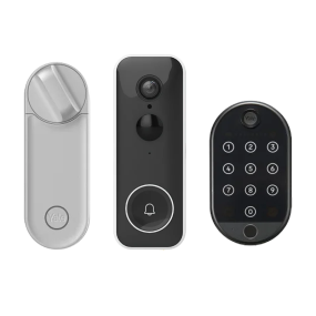 Yale Linus L2 Smart Lock & Smart Video Doorbell Starter-Set Pro - Silber