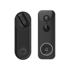Yale Linus L2 Smart Schloss schwarz und Smart Video Türklingel
