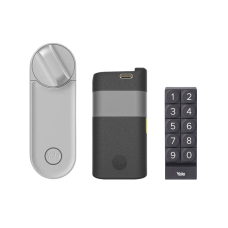 Yale Linus L2 Smart Lock & Battery Pack Starter Set Pro - Silber
